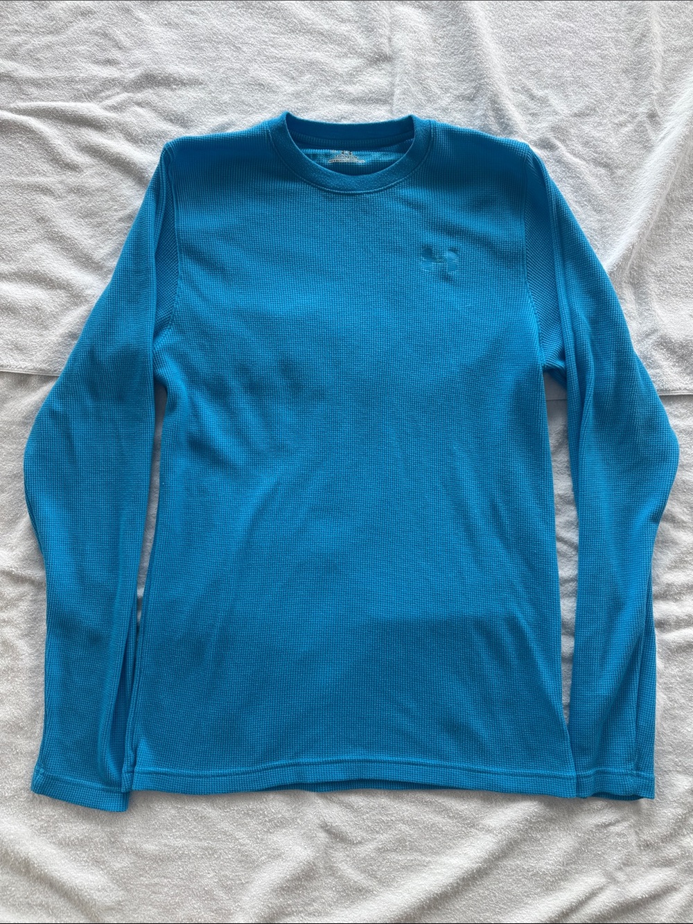 Under Armour Turquoise ColdGear Waffle Thermal Top